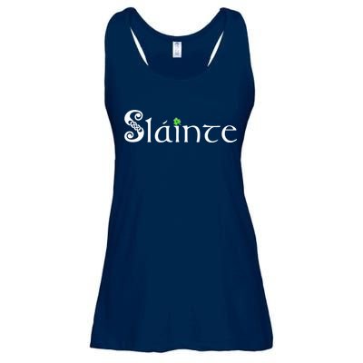 Slainte, Sláinte Irish Cheers, Health, St Patrick's Day Ladies Essential Flowy Tank
