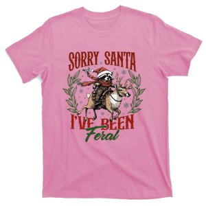 Sorry Santa I’Ve Been Feral Raccoon T-Shirt