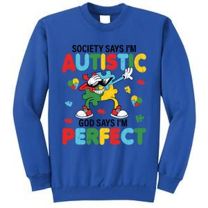 Society Says I Am Autistic Funny Autism Awareness Graphic Great Gift Sweatshirt