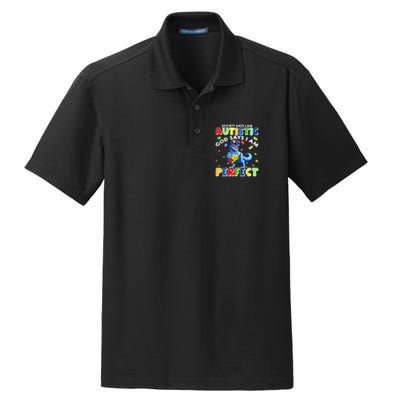 Society Says I'm Autistic God Says I'm Perfect Autism Funny Dry Zone Grid Polo