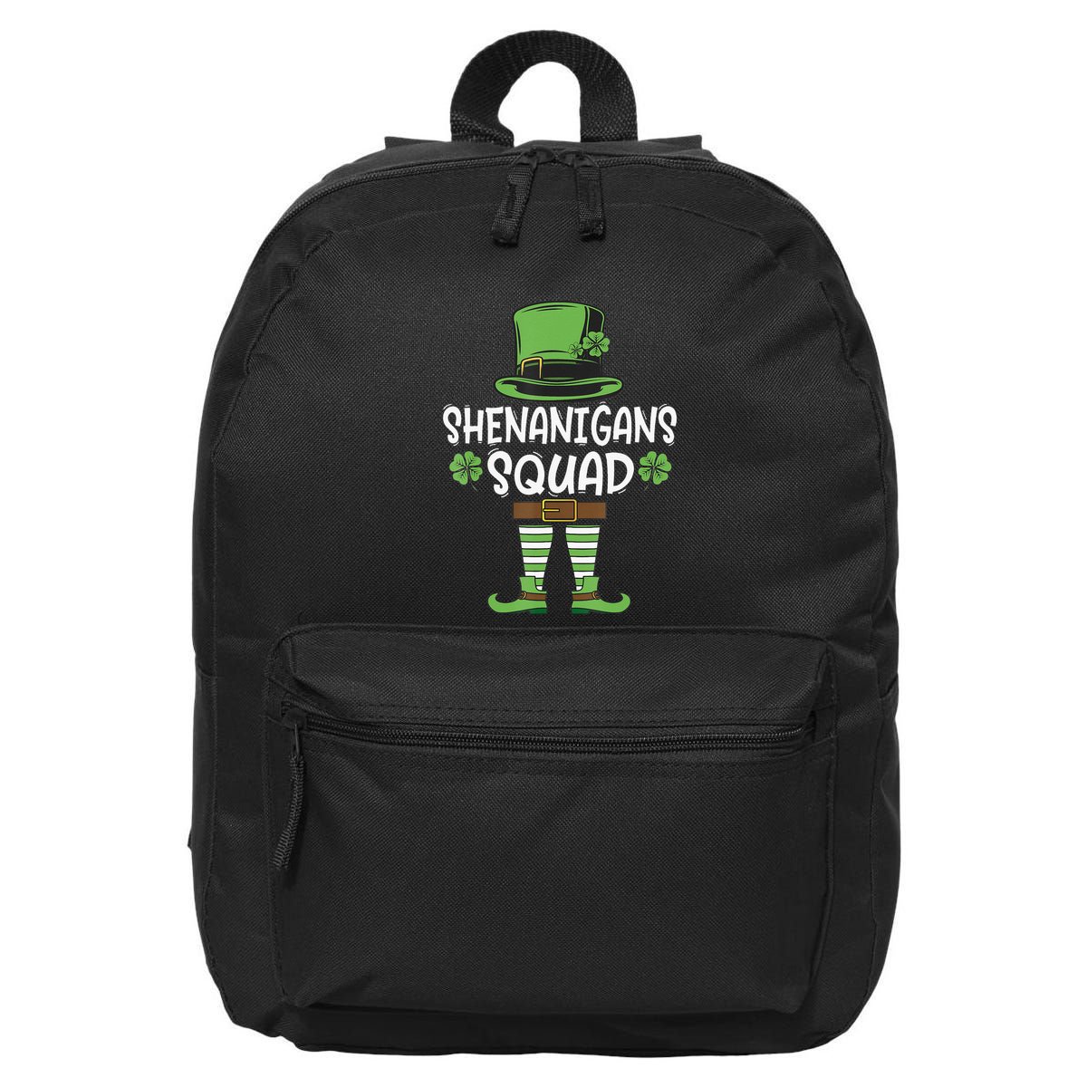 Shenanigans Squad Irish Funny Saint Patricks Day 16 in Basic Backpack