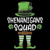 Shenanigans Squad Irish Funny Saint Patricks Day 16 in Basic Backpack