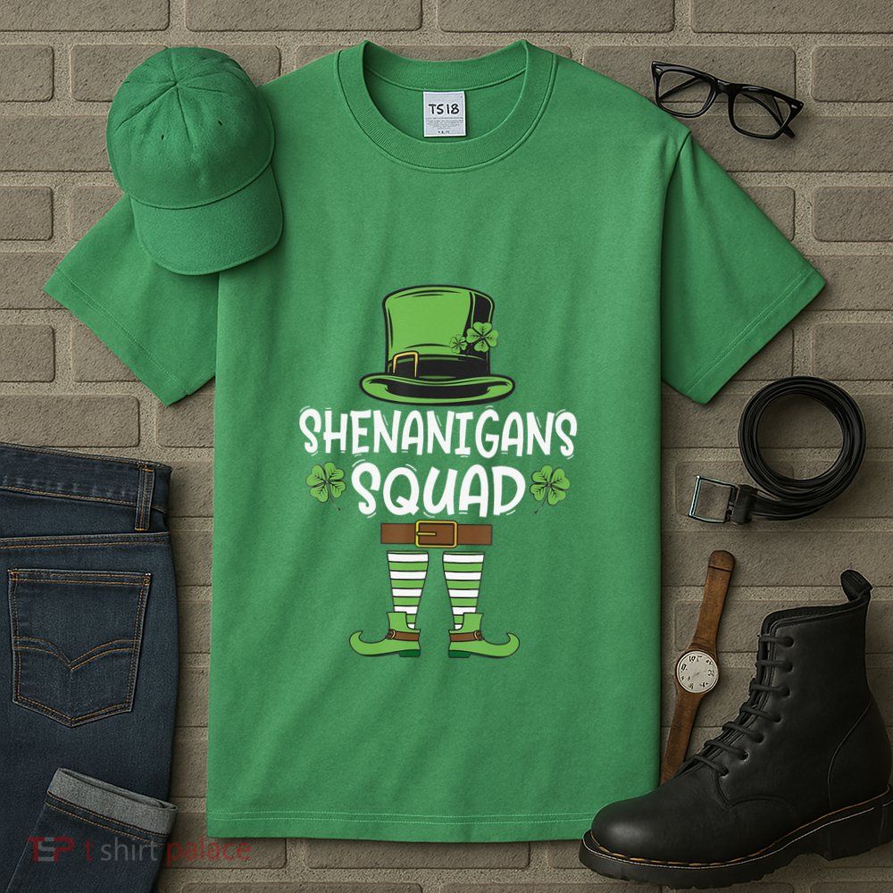 Shenanigans Squad Irish Funny Saint Patricks Day Tall T-Shirt