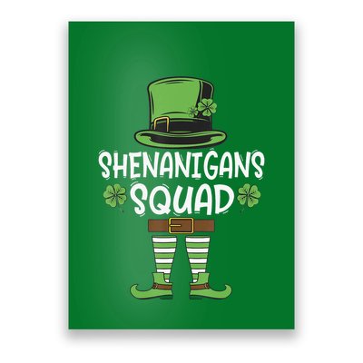Shenanigans Squad Irish Funny Saint Patricks Day Poster
