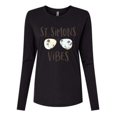 St Simons Island Georgia Beach Vibes Ocean Sunset Sunglasses Meaningful Gift Womens Cotton Relaxed Long Sleeve T-Shirt