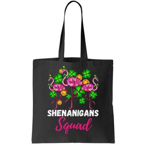 Shenanigan Squad Irish Flamingo St Patricks Day Bird Animal Tote Bag