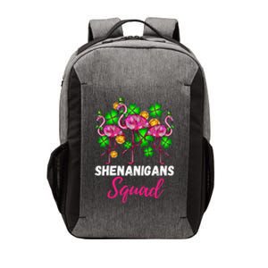 Shenanigan Squad Irish Flamingo St Patricks Day Bird Animal Vector Backpack