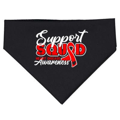 Support Squad I Coronary Bypass Surgery Open Heart Disease Gift USA-Made Doggie Bandana