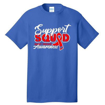 Support Squad I Coronary Bypass Surgery Open Heart Disease Gift Tall T-Shirt