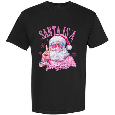 Sunglasses Santa Is A Swifty Santa Christmas Gum Garment-Dyed Heavyweight T-Shirt