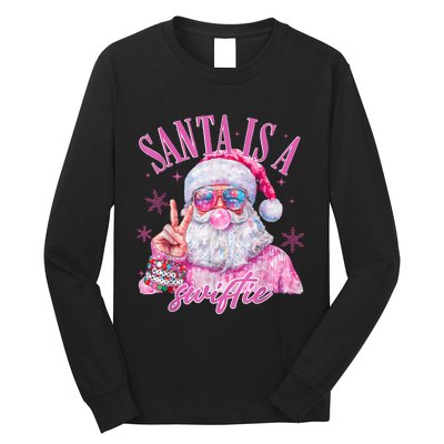 Sunglasses Santa Is A Swifty Santa Christmas Gum Long Sleeve Shirt