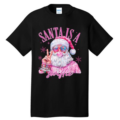 Sunglasses Santa Is A Swifty Santa Christmas Gum Tall T-Shirt