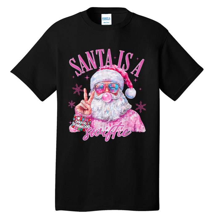 Sunglasses Santa Is A Swifty Santa Christmas Gum Tall T-Shirt