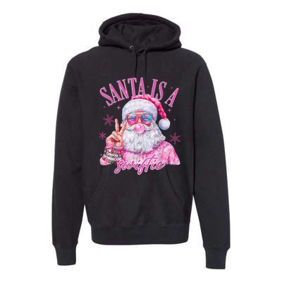 Sunglasses Santa Is A Swifty Santa Christmas Gum Premium Hoodie