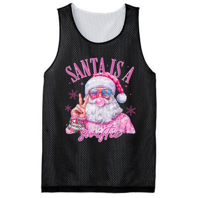 Sunglasses Santa Is A Swifty Santa Christmas Gum Mesh Reversible Basketball Jersey Tank