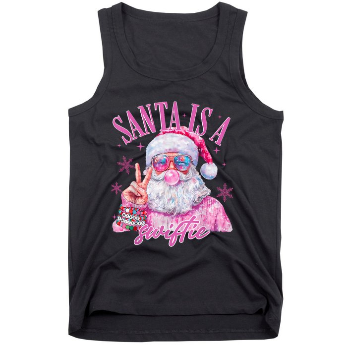 Sunglasses Santa Is A Swifty Santa Christmas Gum Tank Top