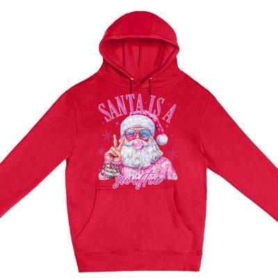 Sunglasses Santa Is A Swifty Santa Christmas Gum Premium Pullover Hoodie