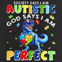 Society Says I'm Autistic God Says I'm Perfect Autism Funny Beanie