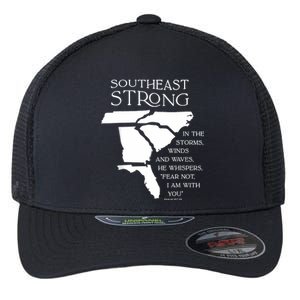 Southeast Strong In The Storms Winds And Waves He Whispers Flexfit Unipanel Trucker Cap