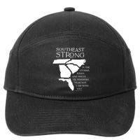 Southeast Strong In The Storms Winds And Waves He Whispers 7-Panel Snapback Hat