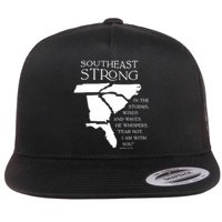 Southeast Strong In The Storms Winds And Waves He Whispers Flat Bill Trucker Hat