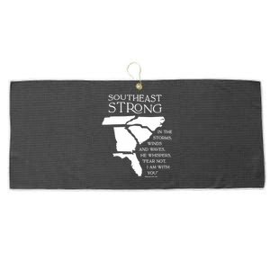 Southeast Strong In The Storms Winds And Waves He Whispers Large Microfiber Waffle Golf Towel