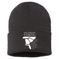 Southeast Strong In The Storms Winds And Waves He Whispers Sustainable Knit Beanie