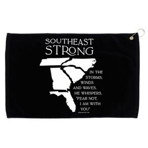 Southeast Strong In The Storms Winds And Waves He Whispers Grommeted Golf Towel