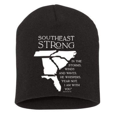 Southeast Strong In The Storms Winds And Waves He Whispers Short Acrylic Beanie