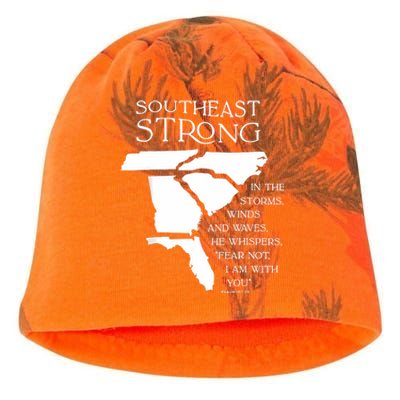 Southeast Strong In The Storms Winds And Waves He Whispers Kati - Camo Knit Beanie