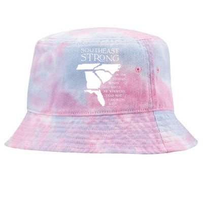 Southeast Strong In The Storms Winds And Waves He Whispers Tie-Dyed Bucket Hat