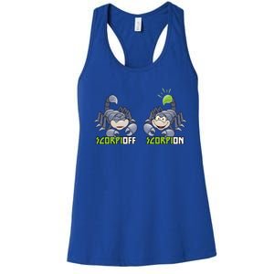 Scorpioff Scorpion I Fun Spiders Insects Terrarium Scorpion Cute Gift Women's Racerback Tank