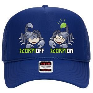 Scorpioff Scorpion I Fun Spiders Insects Terrarium Scorpion Cute Gift High Crown Mesh Back Trucker Hat