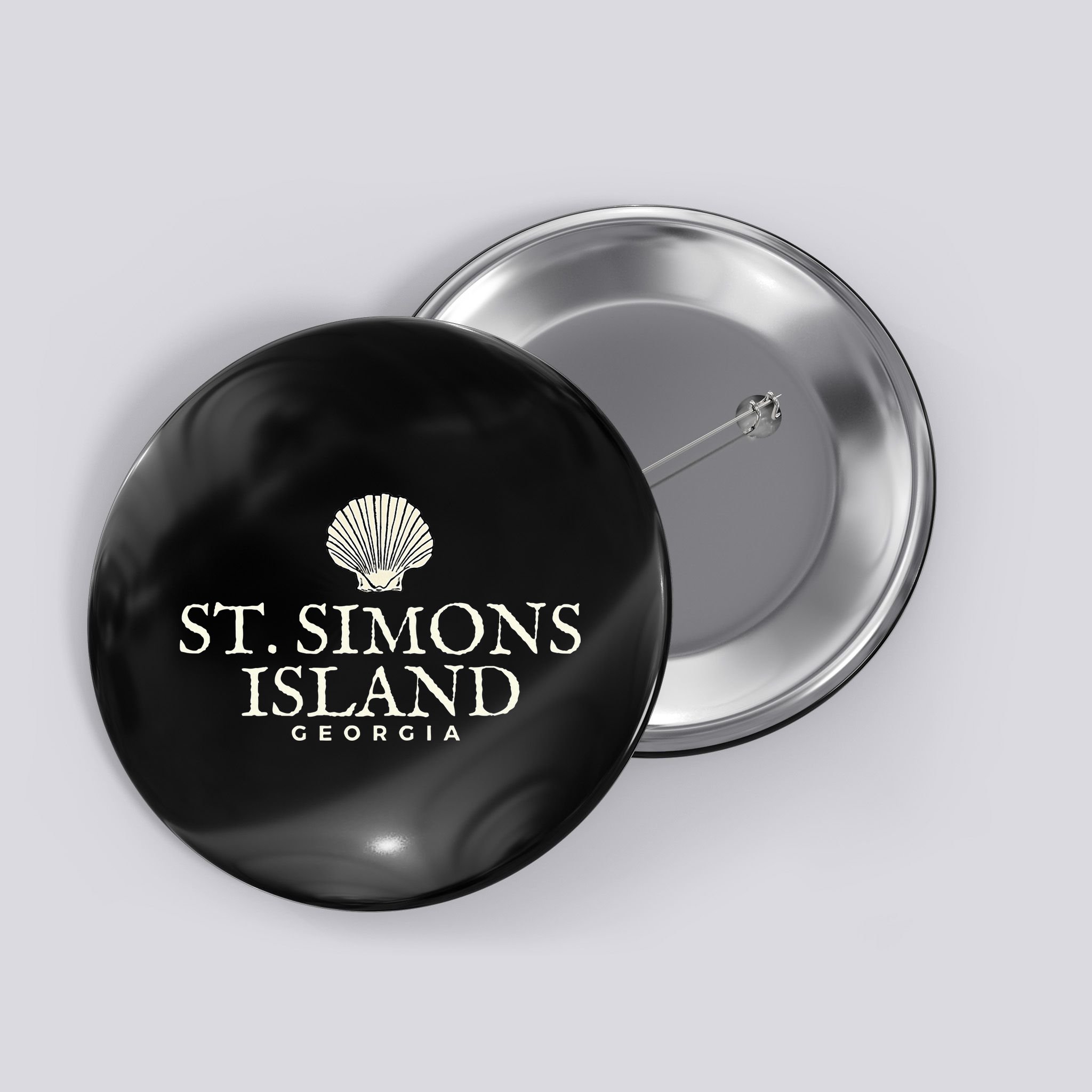 St. Simons Island  Georgia Ocean Island Beach Button