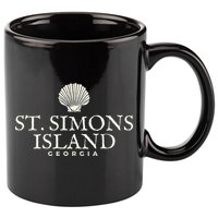 St. Simons Island  Georgia Ocean Island Beach 11oz C Handle Ceramic Mug
