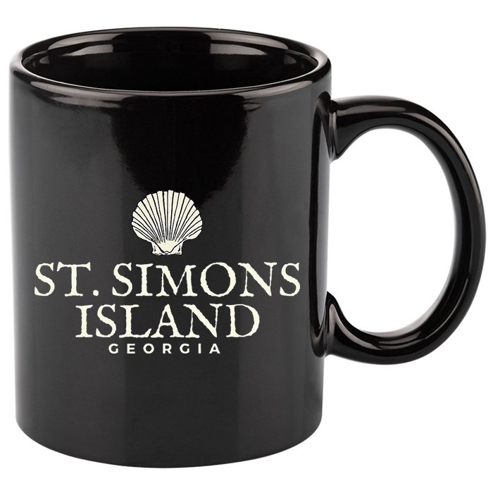 St. Simons Island  Georgia Ocean Island Beach 11oz C Handle Ceramic Mug
