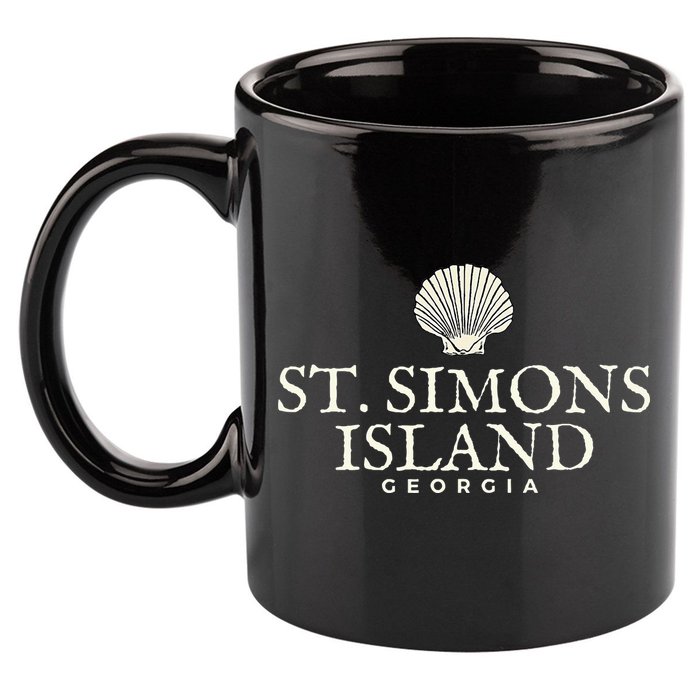 St. Simons Island  Georgia Ocean Island Beach 11oz C Handle Ceramic Mug