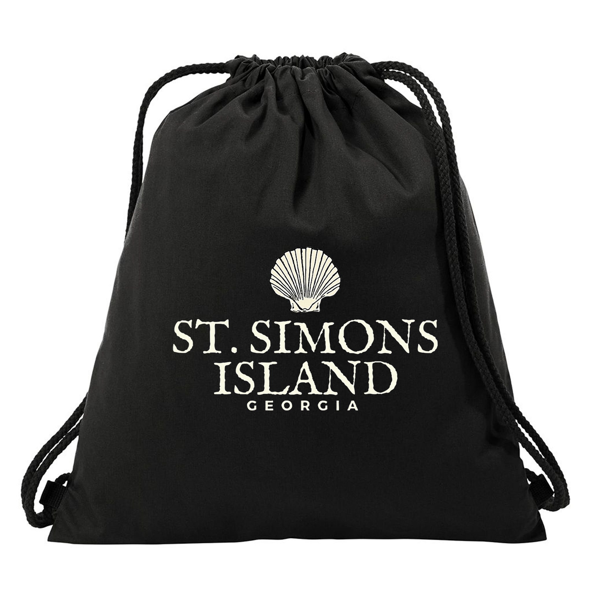 St. Simons Island  Georgia Ocean Island Beach Drawstring Bag