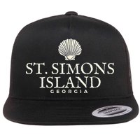 St. Simons Island  Georgia Ocean Island Beach Flat Bill Trucker Hat