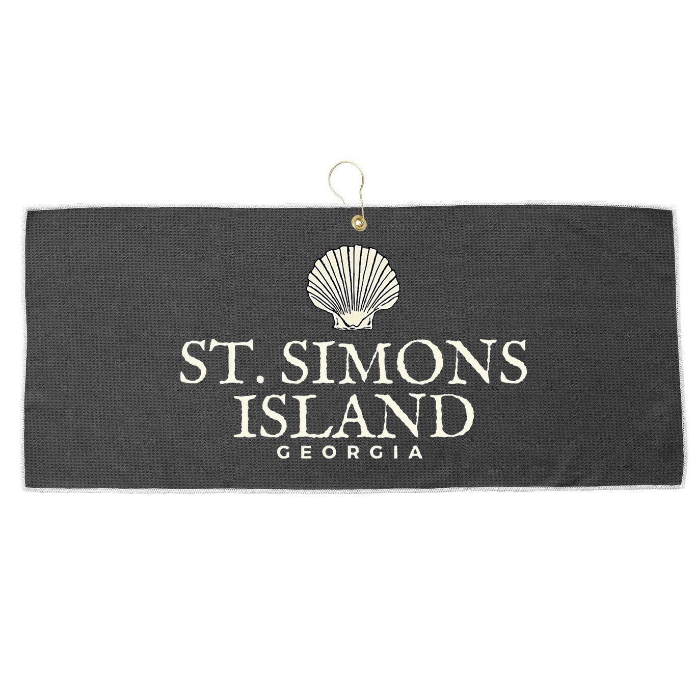 St. Simons Island  Georgia Ocean Island Beach Large Microfiber Waffle Golf Towel