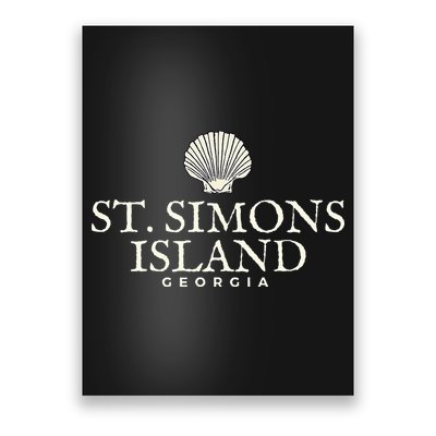 St. Simons Island  Georgia Ocean Island Beach Poster