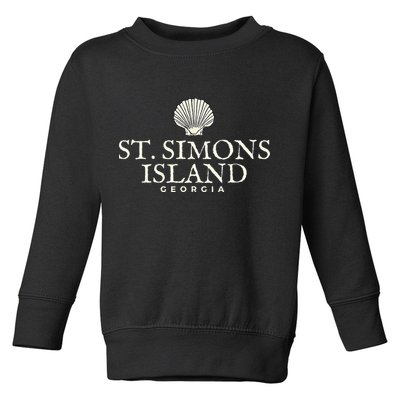 St. Simons Island  Georgia Ocean Island Beach Toddler Sweatshirt