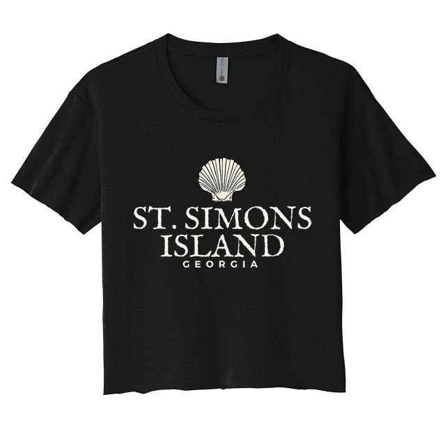 St. Simons Island  Georgia Ocean Island Beach Crop Top
