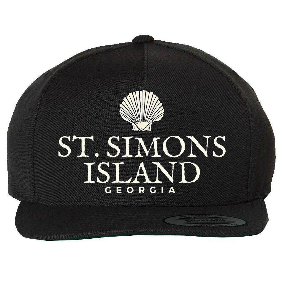 St. Simons Island  Georgia Ocean Island Beach Wool Snapback Cap
