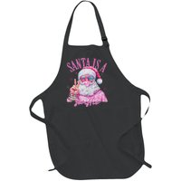 Sunglasses Santa Is A Swifty Santa Christmas Full-Length Apron With Pockets