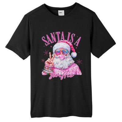 Sunglasses Santa Is A Swifty Santa Christmas Tall Fusion ChromaSoft Performance T-Shirt