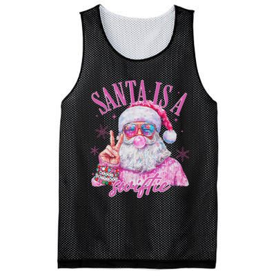 Sunglasses Santa Is A Swifty Santa Christmas Mesh Reversible Basketball Jersey Tank