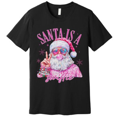 Sunglasses Santa Is A Swifty Santa Christmas Premium T-Shirt