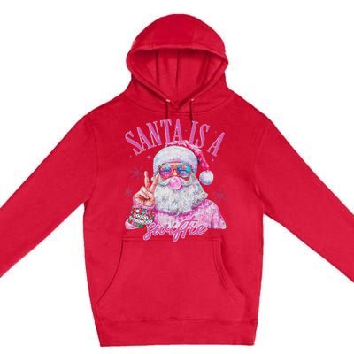 Sunglasses Santa Is A Swifty Santa Christmas Premium Pullover Hoodie