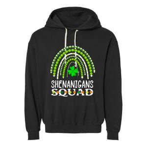 Shenanigans Squad Irish Gnomes Rainbow St. Patrick's Day Garment-Dyed Fleece Hoodie